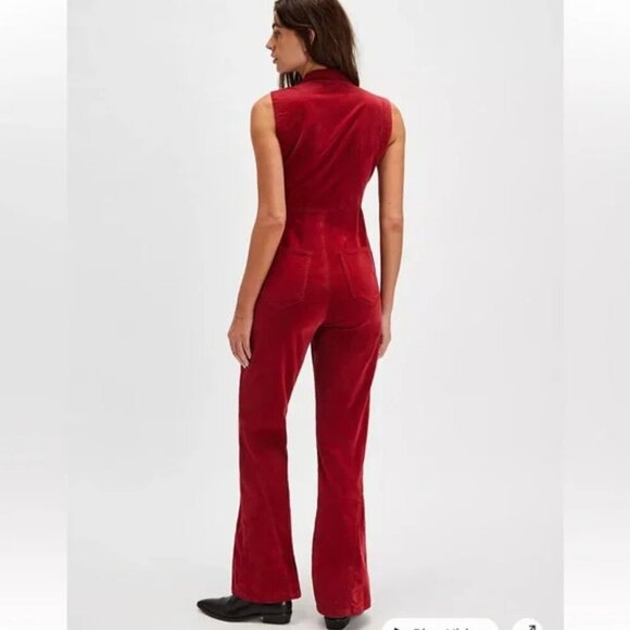Free People NWOT CRVY Ring The Alarm Corduroy One-Piece - S (short) - Picture 6 of 17
